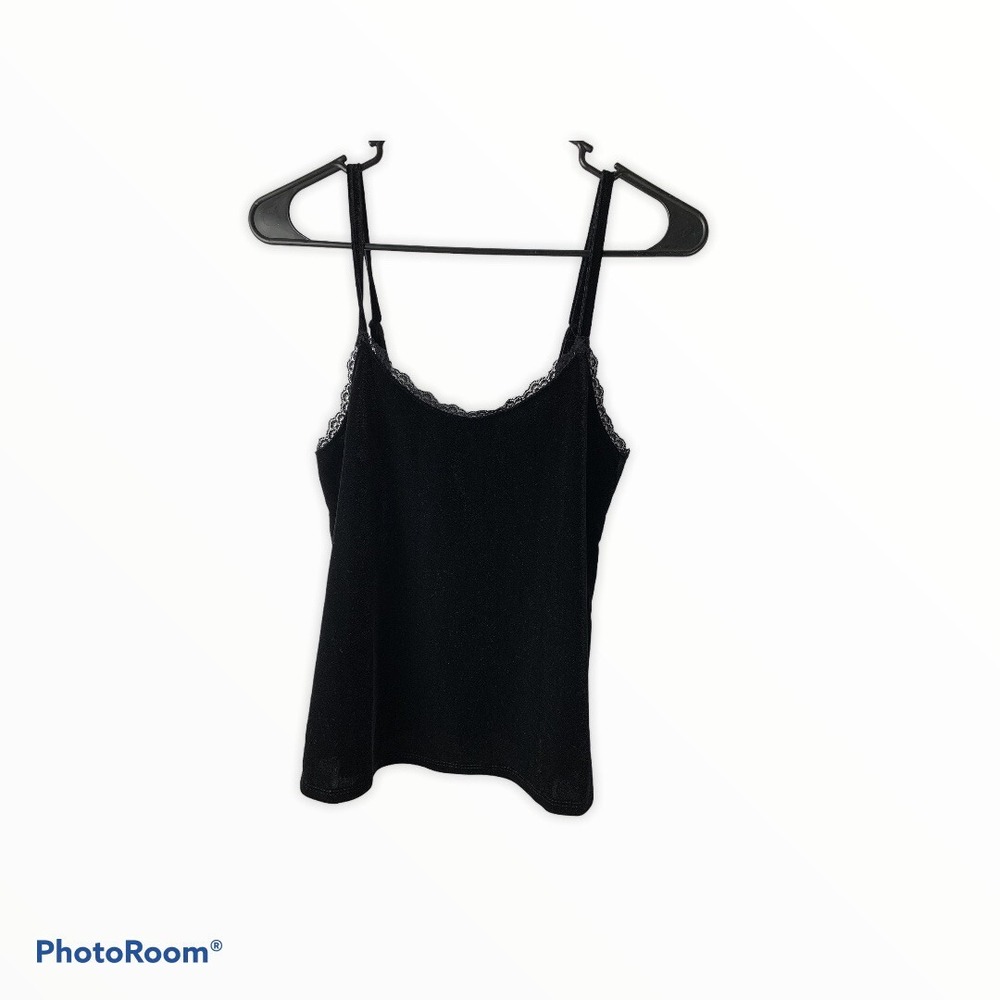 NWT Ultra Flirt Womens‎ XS Black Sphagetti Strap Felt Top